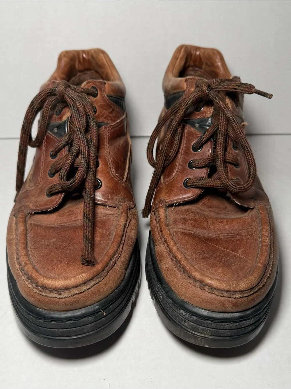 Vintage St John’s Bay Leather Tan Boots Men’s 9 M